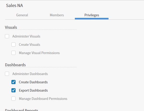 use this work area to set privileges for groups of users
